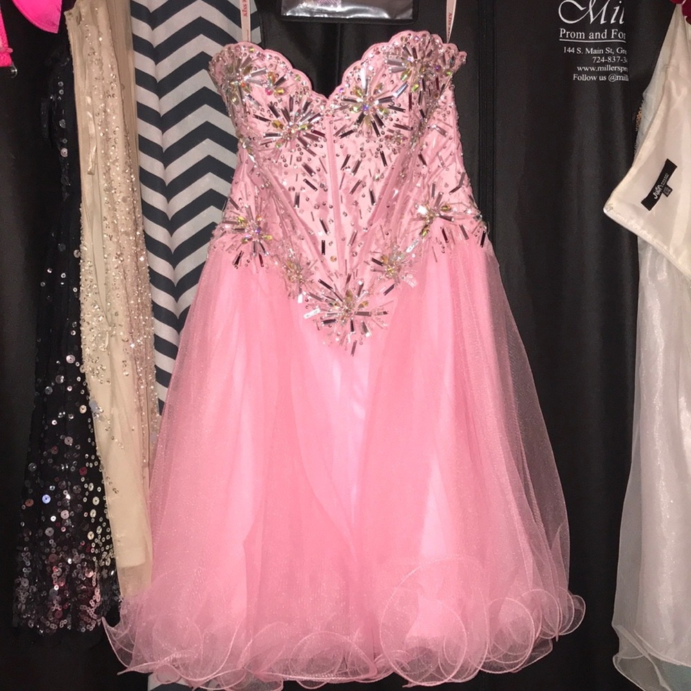 Pink corset dress